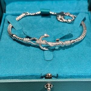 Effy 925 Sterling Silver and Round Diamond Bracelet